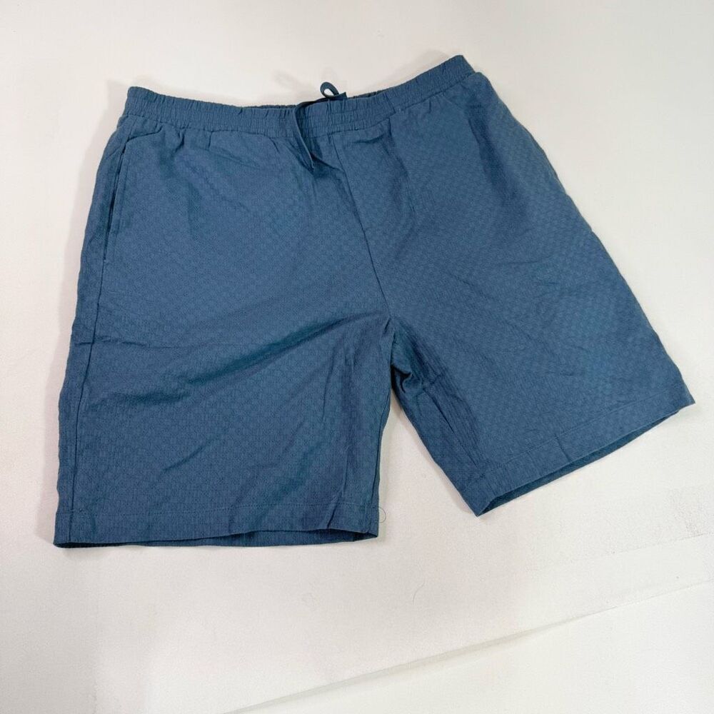 Five Four Somerset Shorts Mens Large Navy Classic Cotton Pull On Drawstring